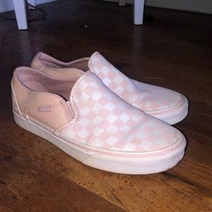 Pink Checkered Vans